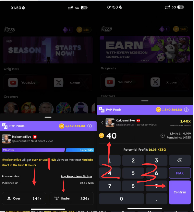 Monad 生态项目之：社交媒体投注平台Kizzy